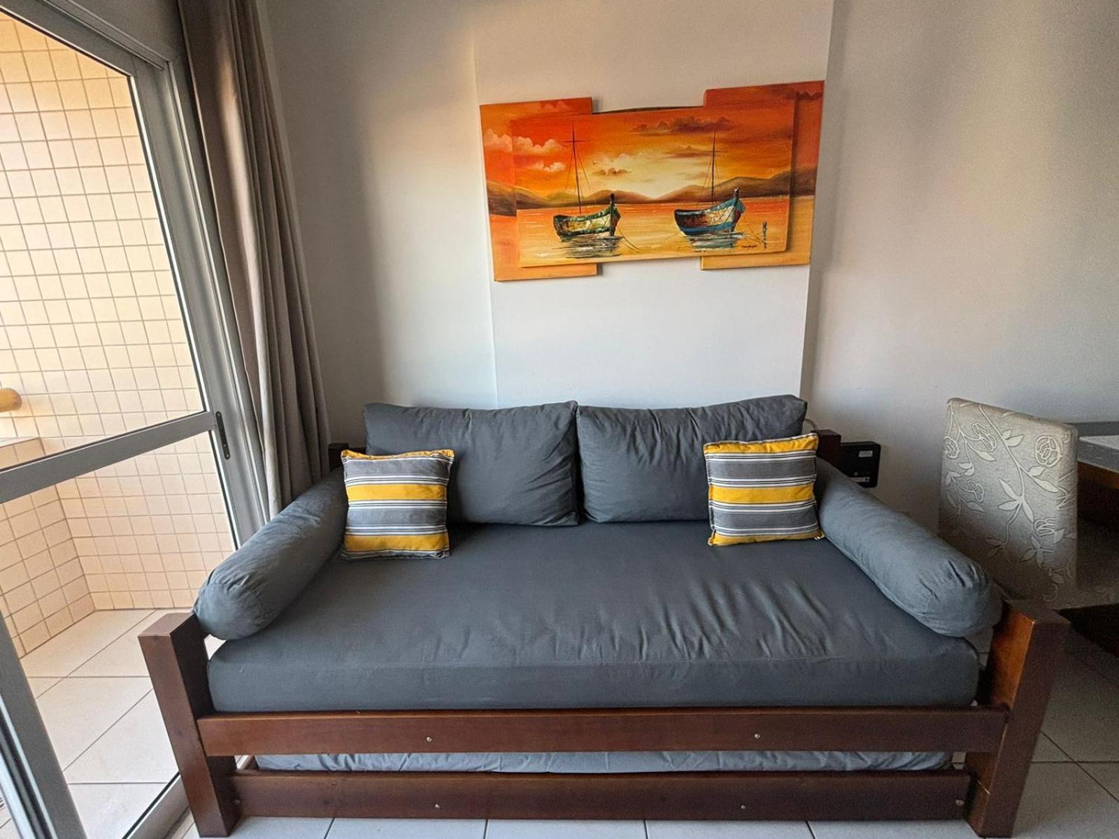 프라이아 그란데 Lindo Apto 300M Praia Da Ocian E Centro - Vista Mar- Varanda Sacada - Wi-Fi 300 Mbps - Vaga De Garagem - Acomoda Ate 6 Pessoas 아파트 외부 사진
